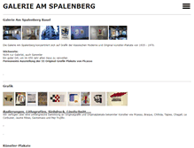 Tablet Screenshot of galerie-am-spalenberg.com
